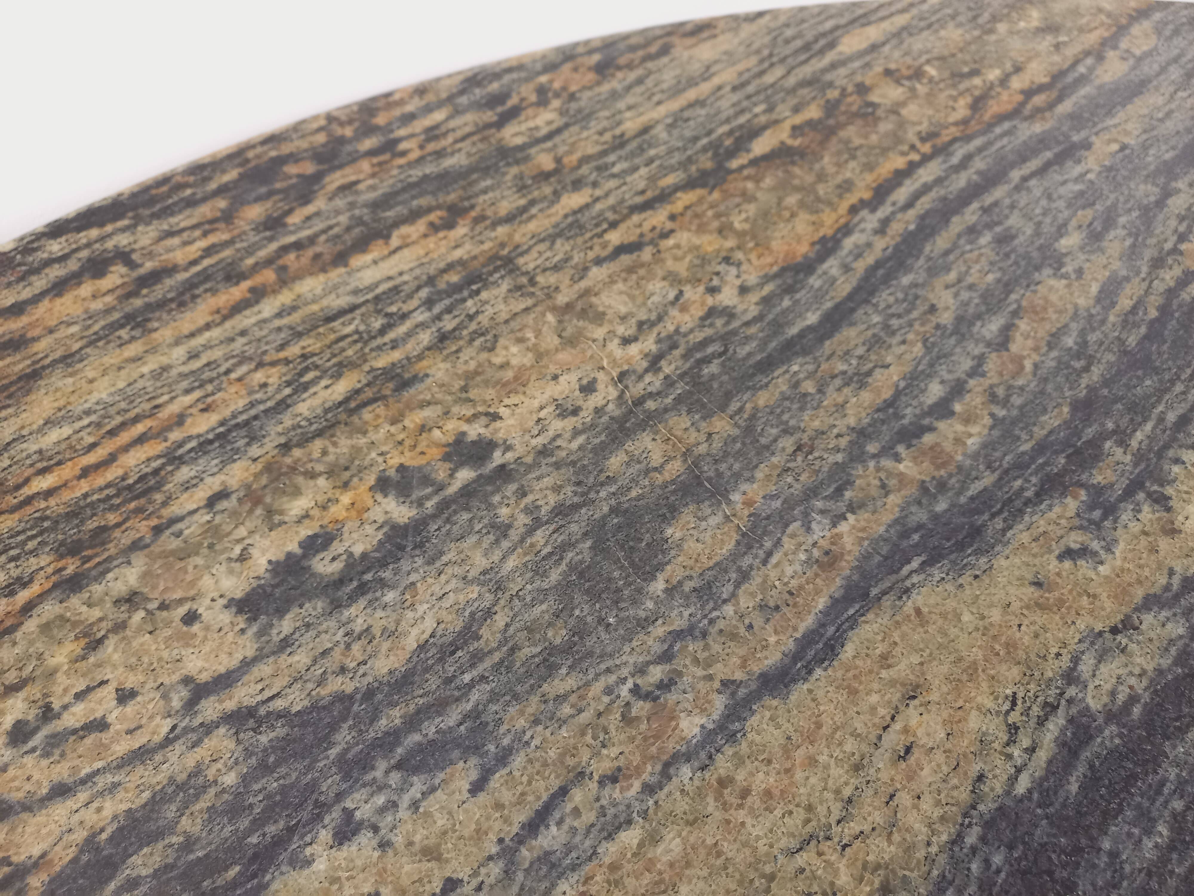 Vintage 70s Oval Marble Coffee Table