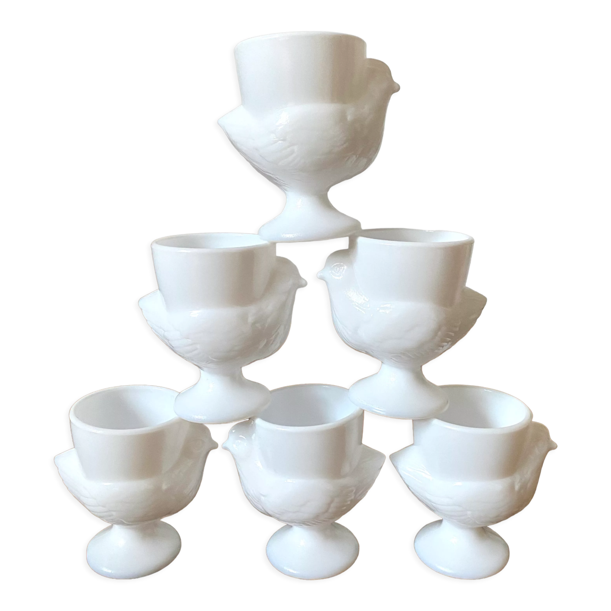 Vintage hen-woven cockerel