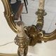 Pair of wall-mounted consoles with a mirror in Louis XV style.