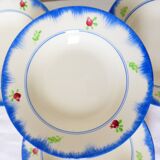 4 vintage soup plates from Gien