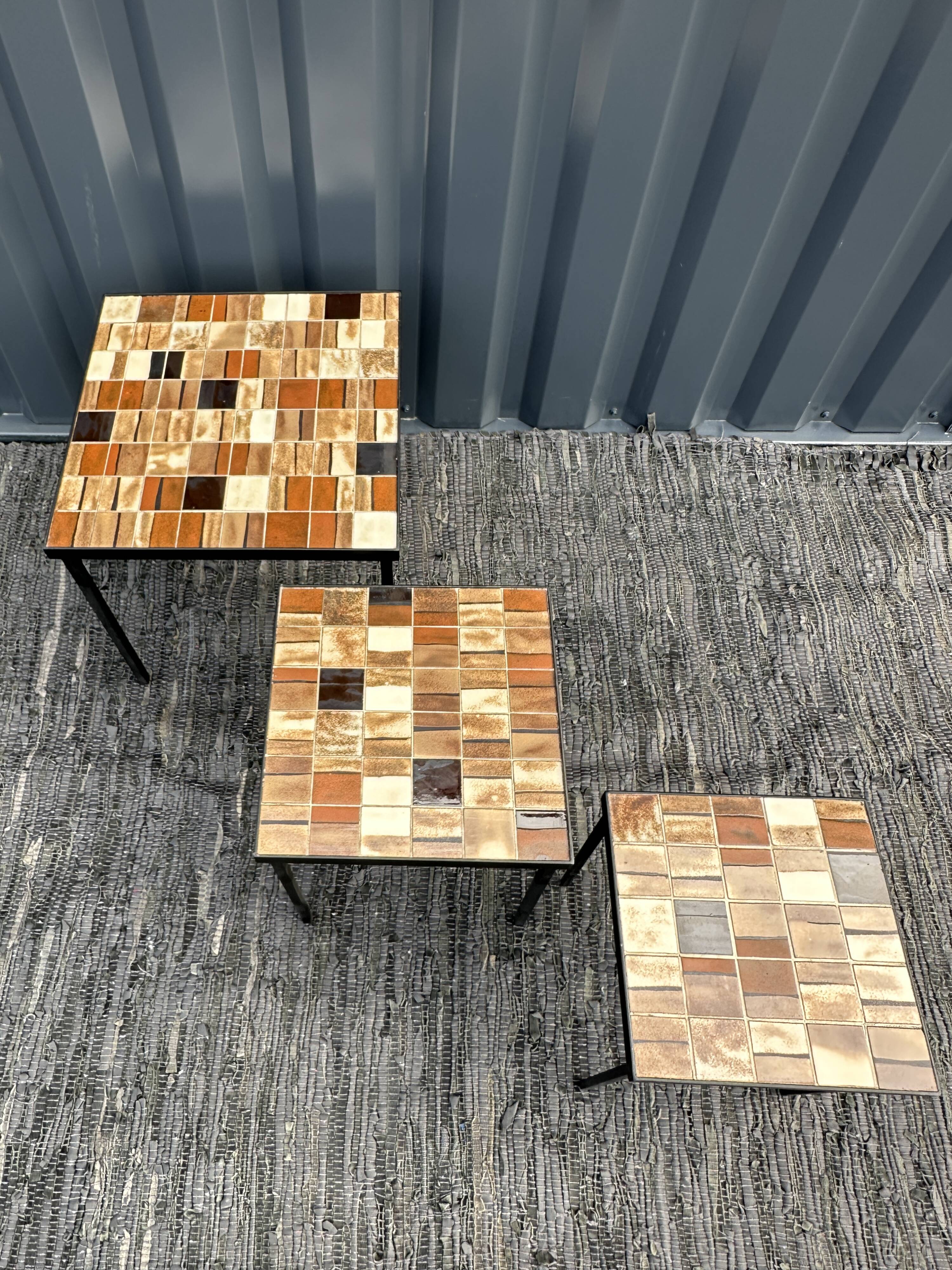 Mado jolain trio de tables basses