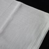 6 Serviettes de table en coton damassé blanc  52 x 57 cm