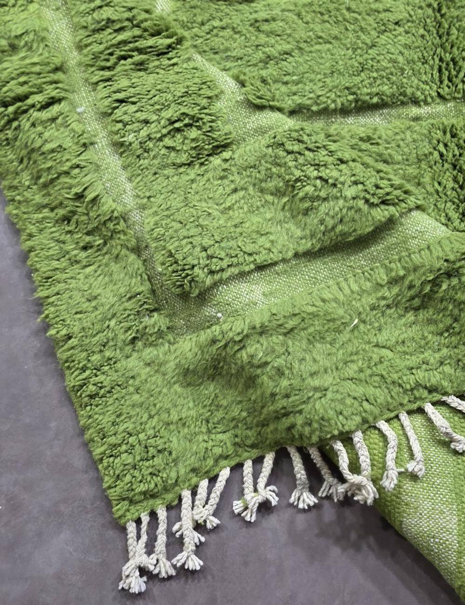 Contemporary Green Carpet - 316 x 242 cm