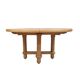 Large vintage Victorine table in light oak, Guillerme et Chambron