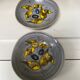 Lot de 2 petits plats apéritifs grès gris bleuté Pornic