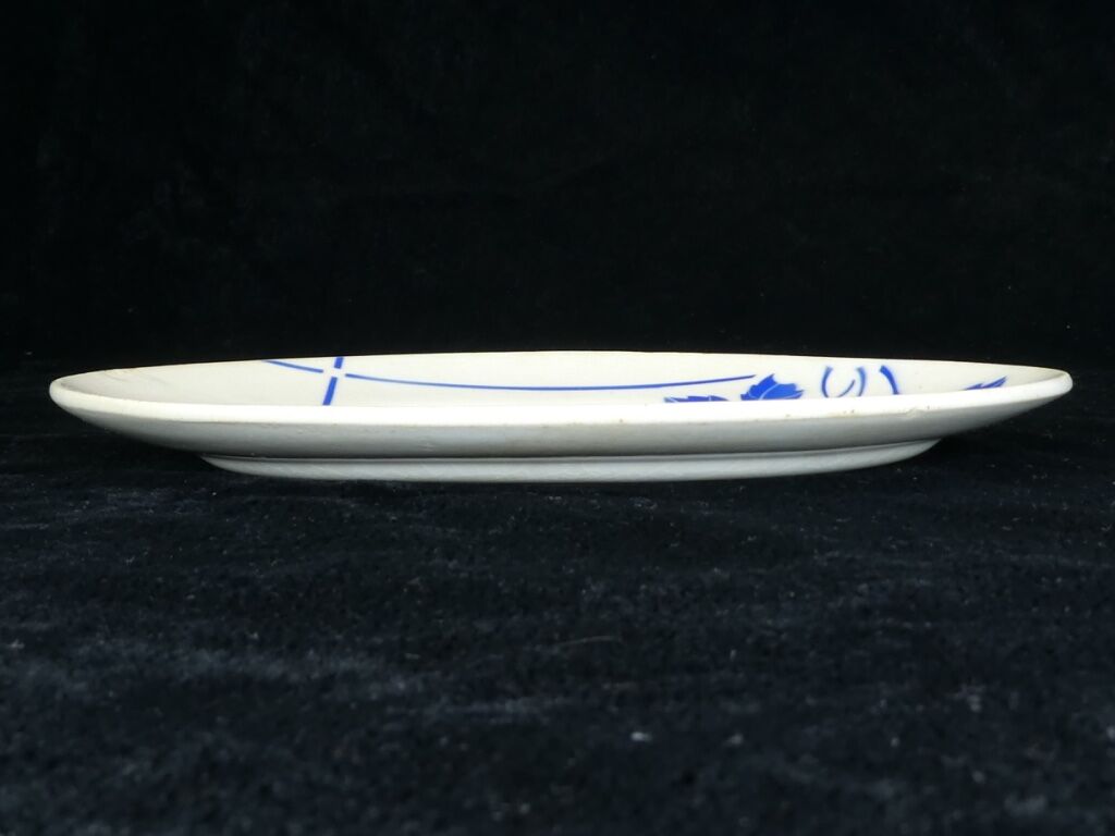 Raviers in faience blue fleurette model