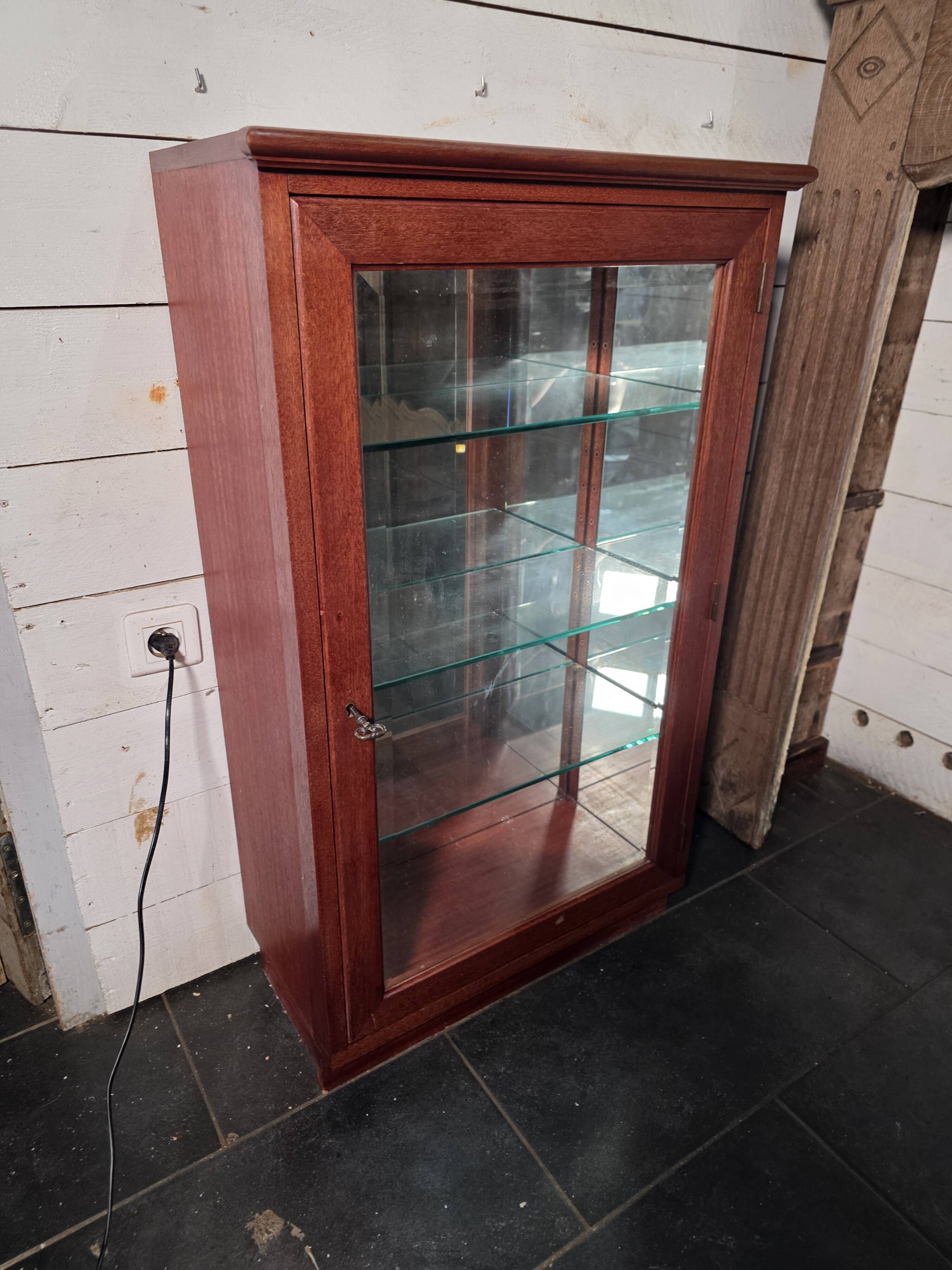 Mahogany display cabinet 20th century