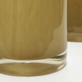 Paire de vases en verre en forme d'obus