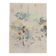 Berthe Morisot: Little girl feeding ducks, signed lithograph