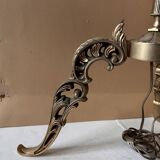 Louis XV bronze tripod reading floor lamp