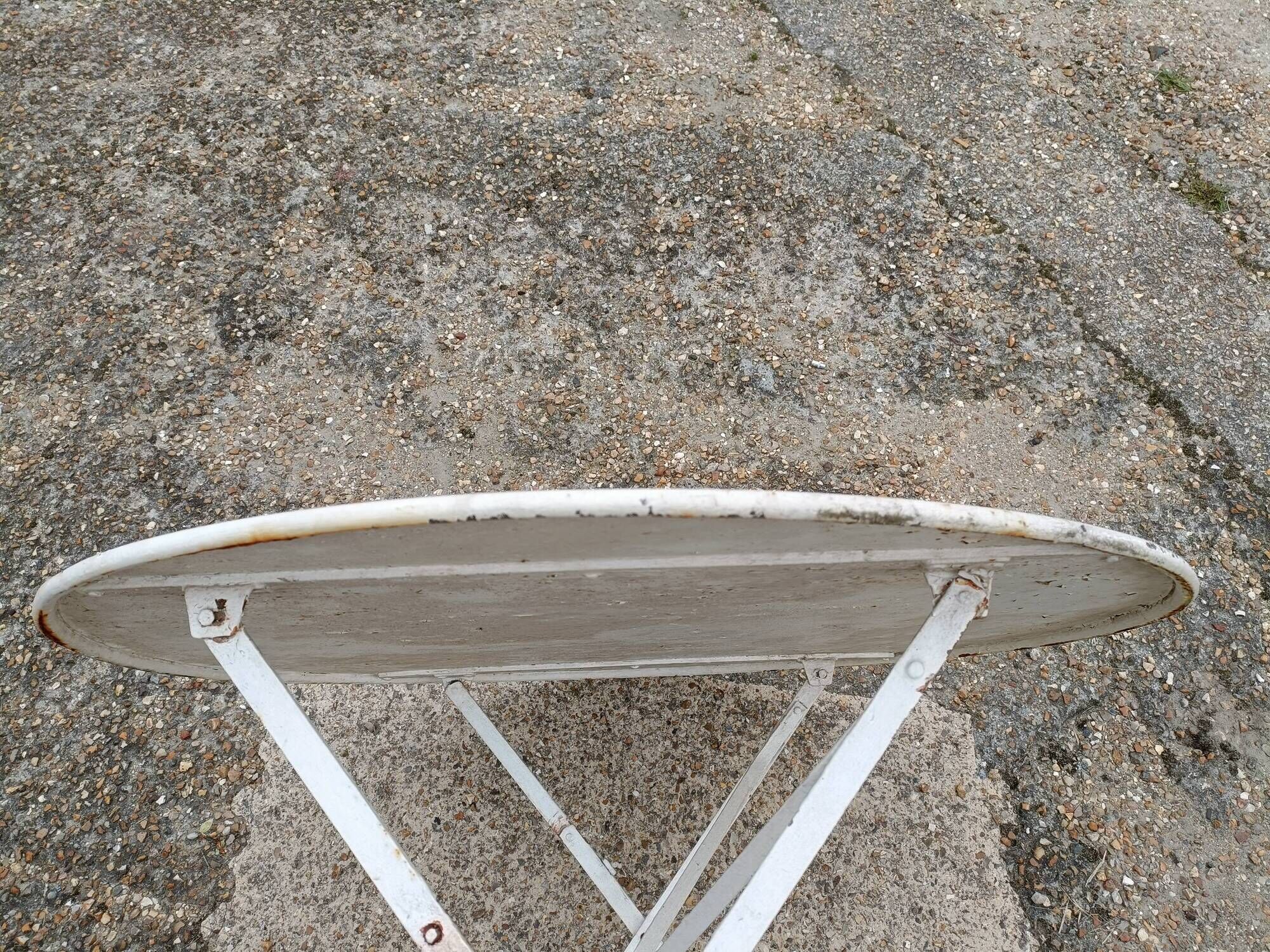 Garden furniture 4 places wrought iron old vintage xxeme