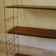 Shelves string wood and brass golden 60