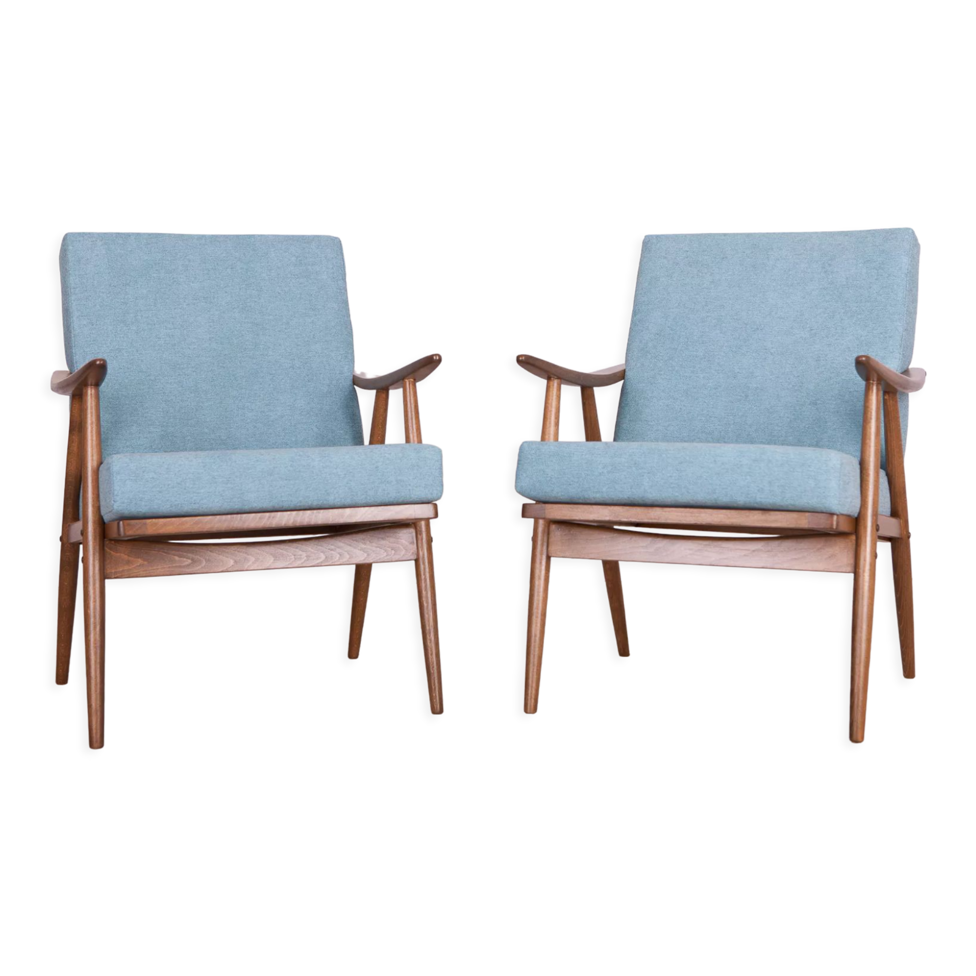 Vintage Armchairs from Ton, Czech, 1960s, Set of 2