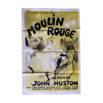 Movie poster "Moulin Rouge" John Huston 80x120cm 1980