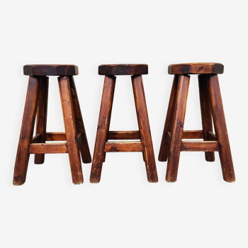 Vintage brutalist bar stools 1960/70