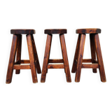 Vintage brutalist bar stools 1960/70