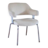 Fauteuil bureau chrome 70's