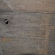 Brown solid wood slicer from the early 20th century — long rustic trough 1890-1919