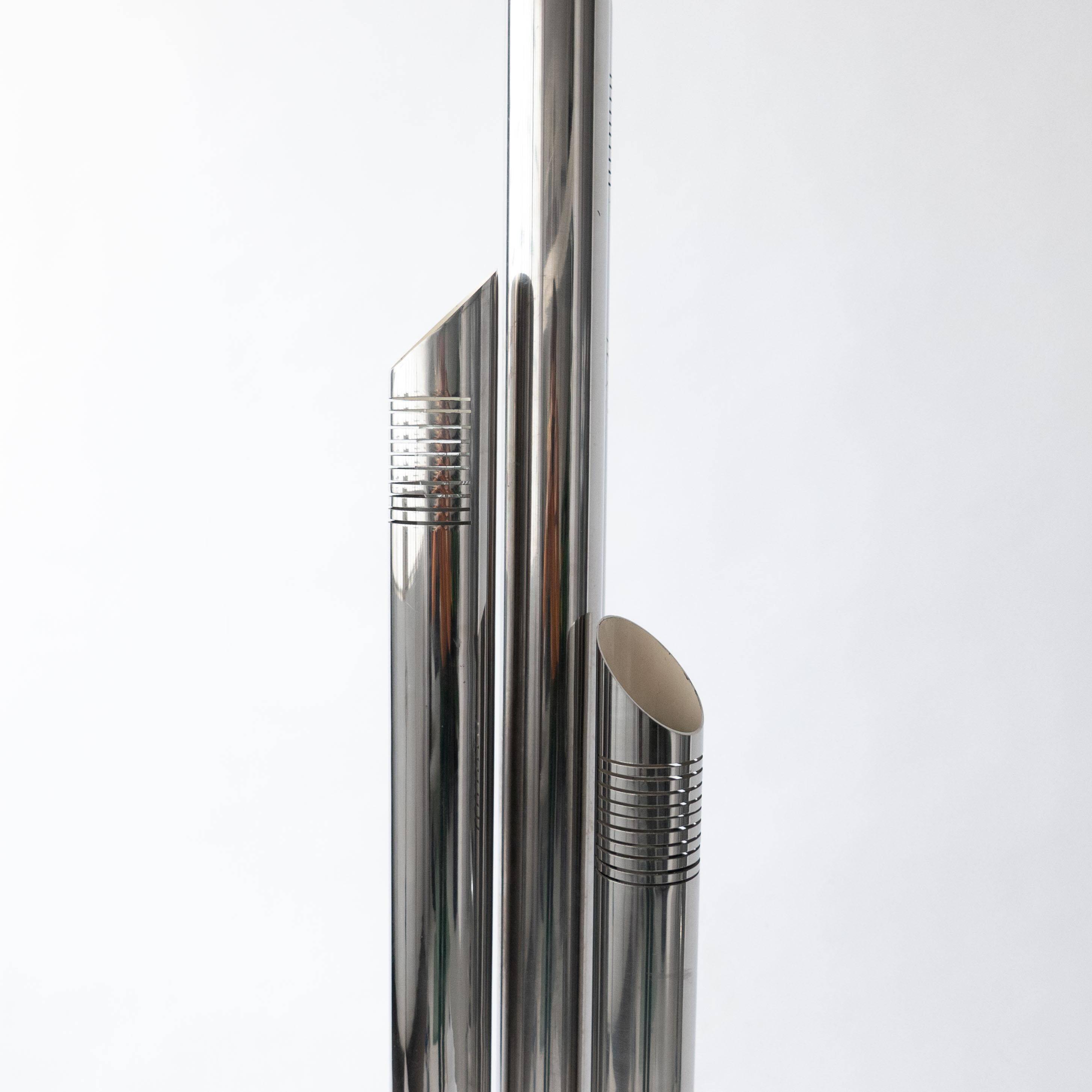 Lampadaire chromé par Goffredo Reggiani