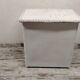 Commode et chevet en rotin blanc