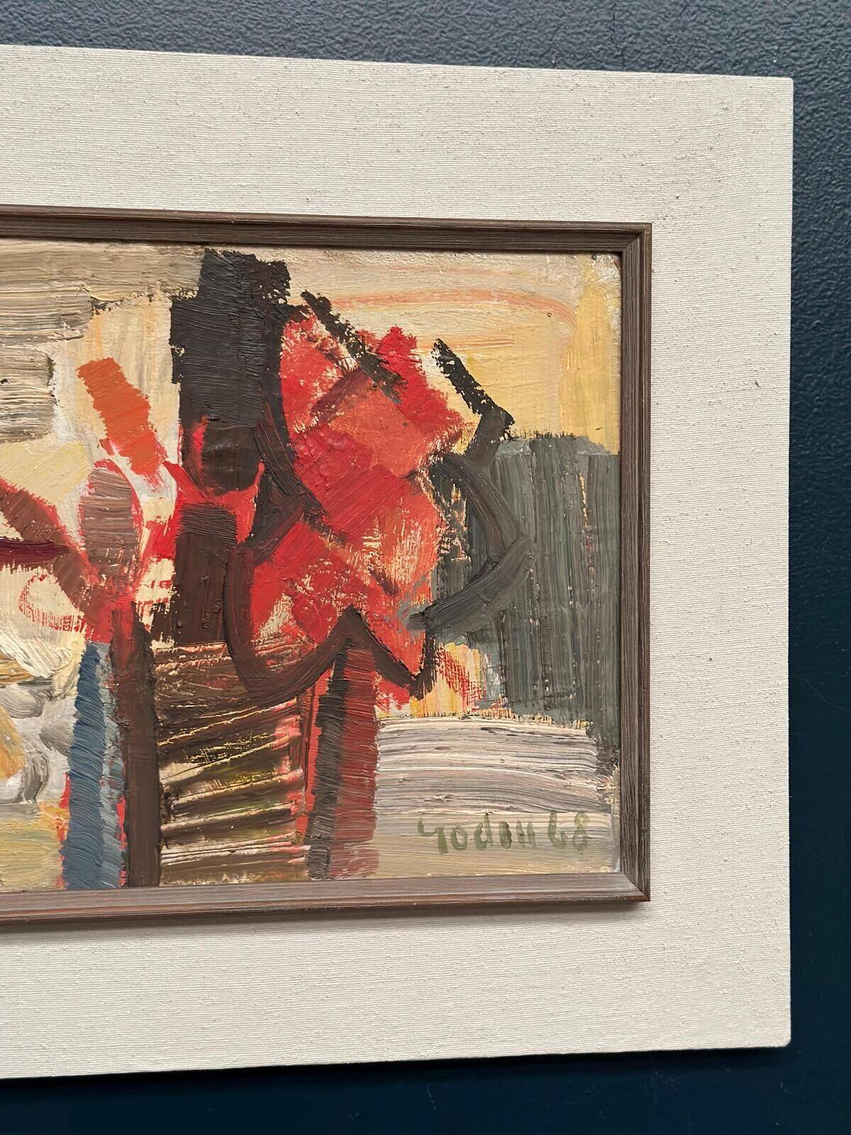 Original Mid Century Swedish Oil On Panel – Ragnar Godin (1968) – Still Life – Vintage & Framed 50 × 40 Cm (19.7" × 15.7")