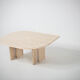 Table basse vintage italienne - marbre