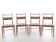 Set of 4 Scandinavian chairs by Yngve Ekstrom, Paul Smith fabric