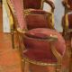 Bergères gilded wooden armchairs style LOUIS XV x 4