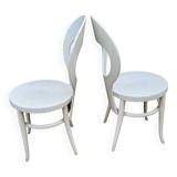 Pair of Baumann chairs, "seagull" model