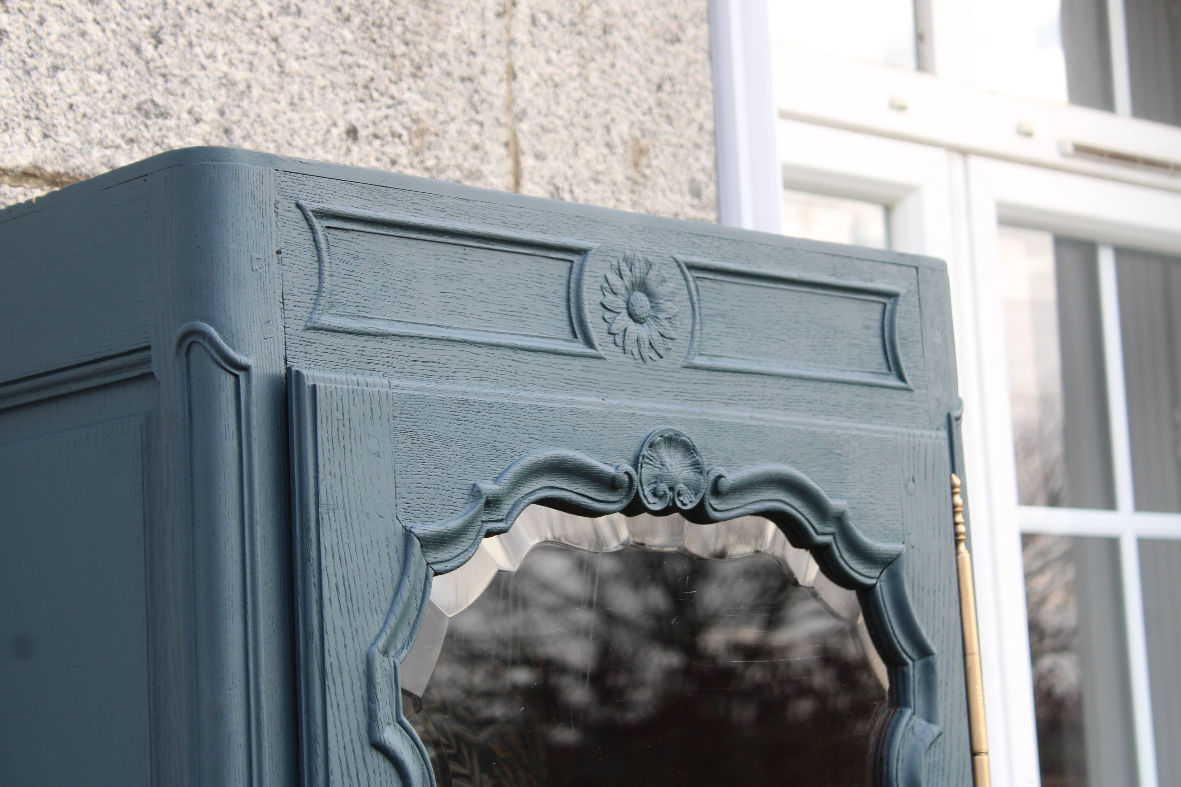 Renovated antique display cabinet