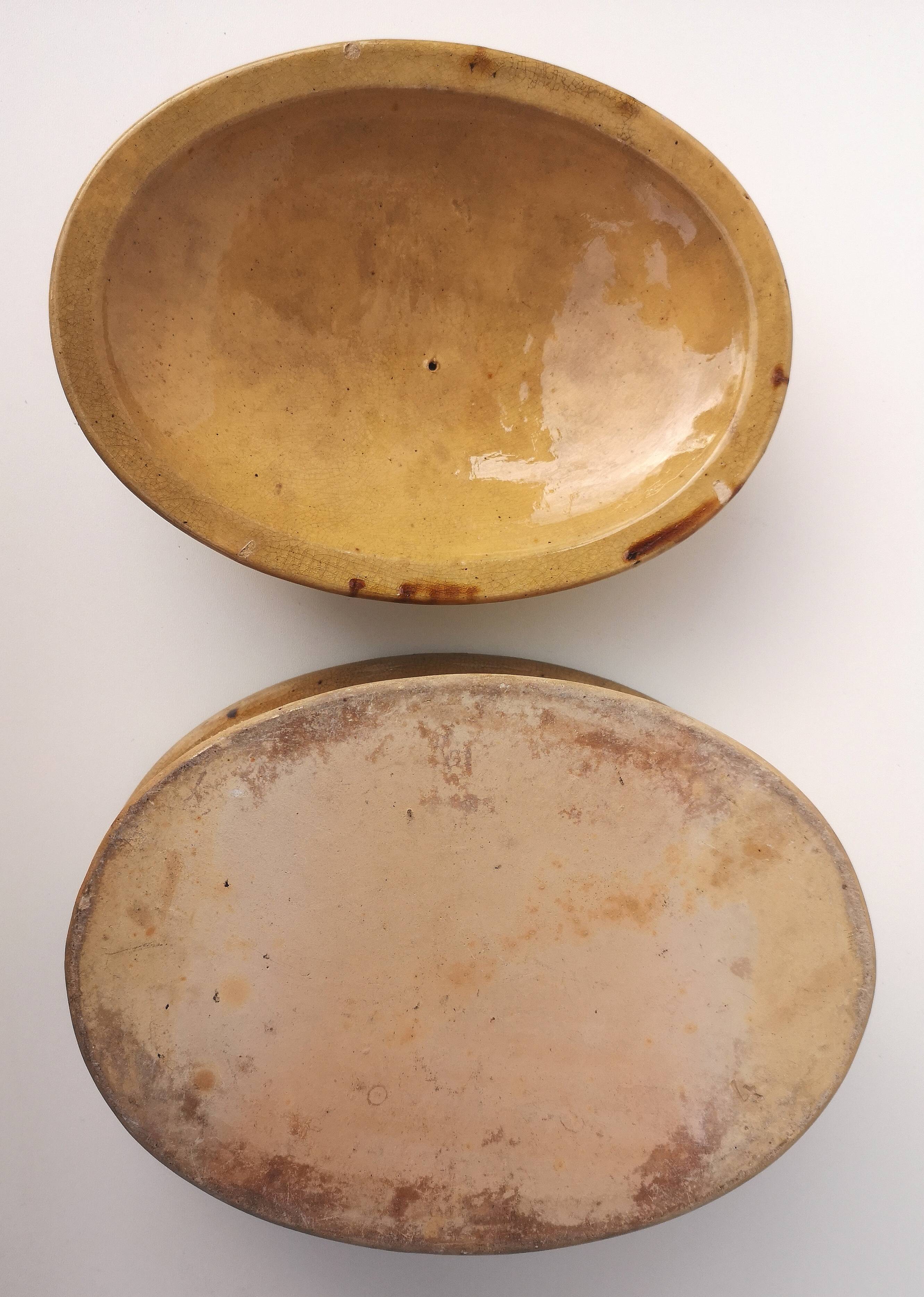 Old glazed terracotta terrine