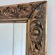 Miroir mural en bois doré antique français en or
