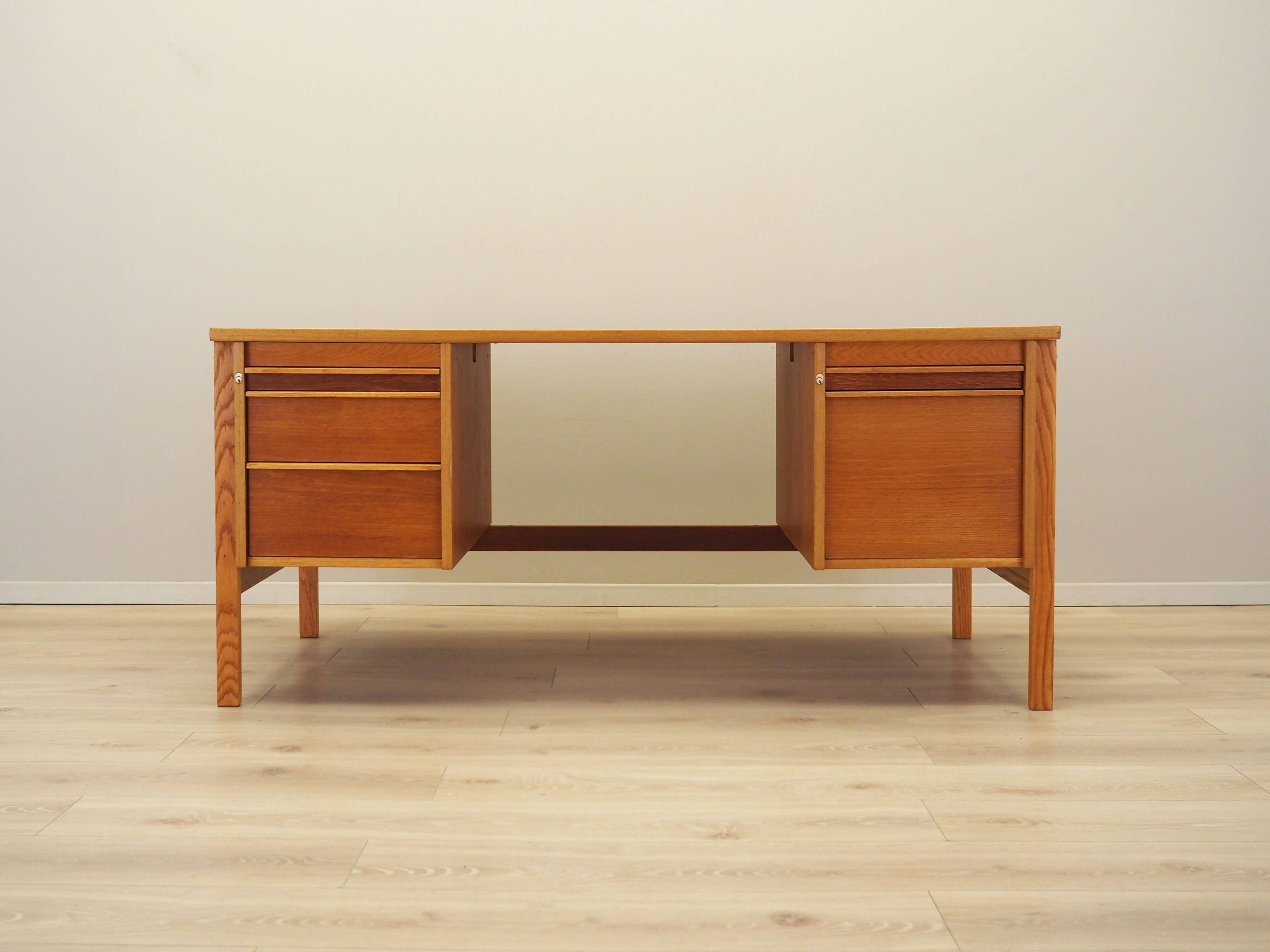 Ash desk, Norwegian design, 1970s, production: Norway