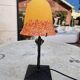 Ancienne lampe art-deco métal et verre