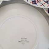 Digoin Sarreguemines earthenware plates Vintage Salies model