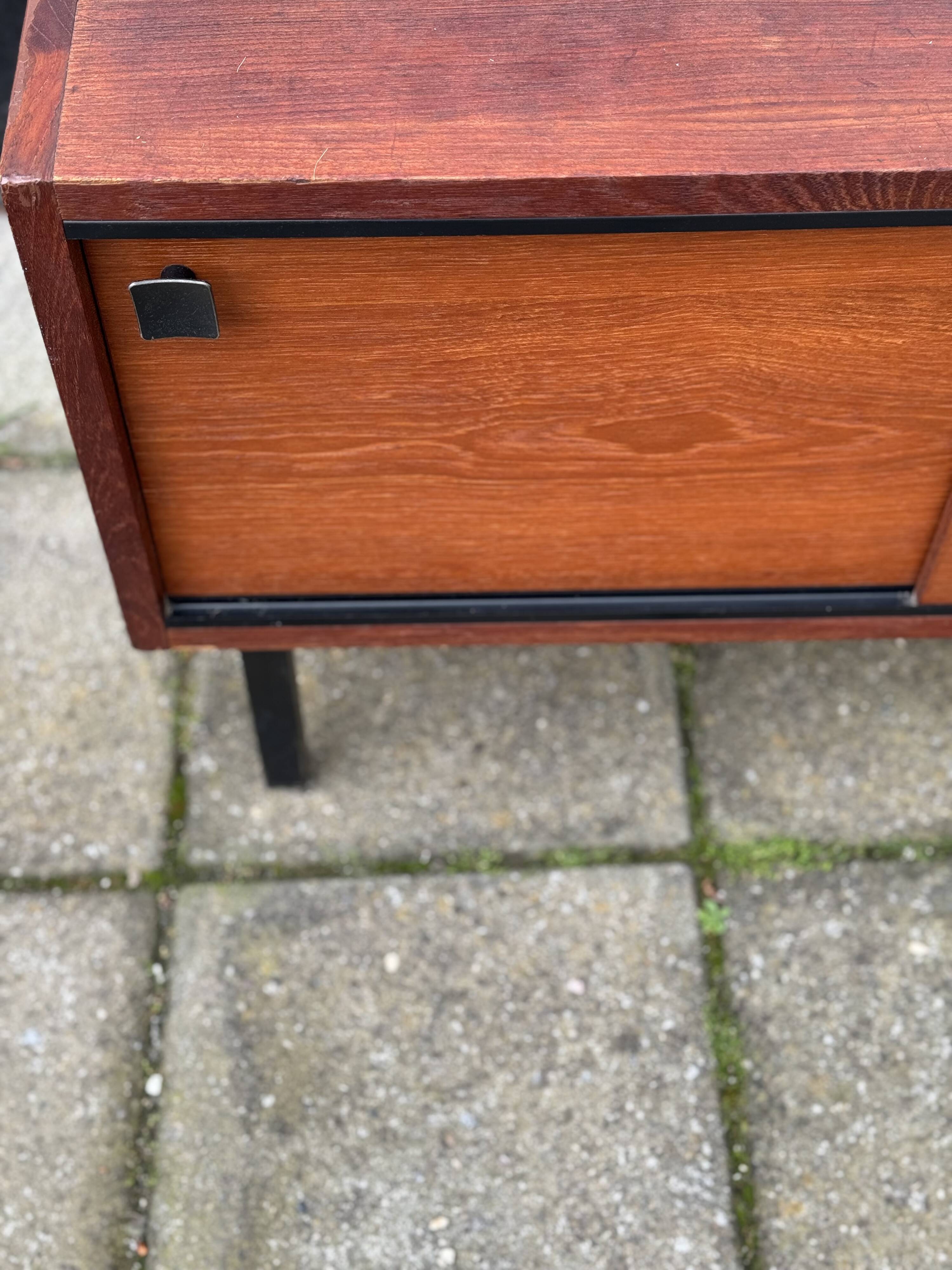 MCM Vintage Teak Coat Rack with Storage Unit