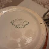 2 luneville faience vases art deco model