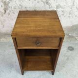 Solid wood bedside table from the 50s.
