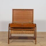 Table console en teck du milieu du siècle, Danemark, années 1970