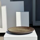 Indonesian green ceramic dish D:26.5