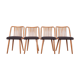Black Dining Chairs by Antonin Suman for Ton, 1960s, Set of 4