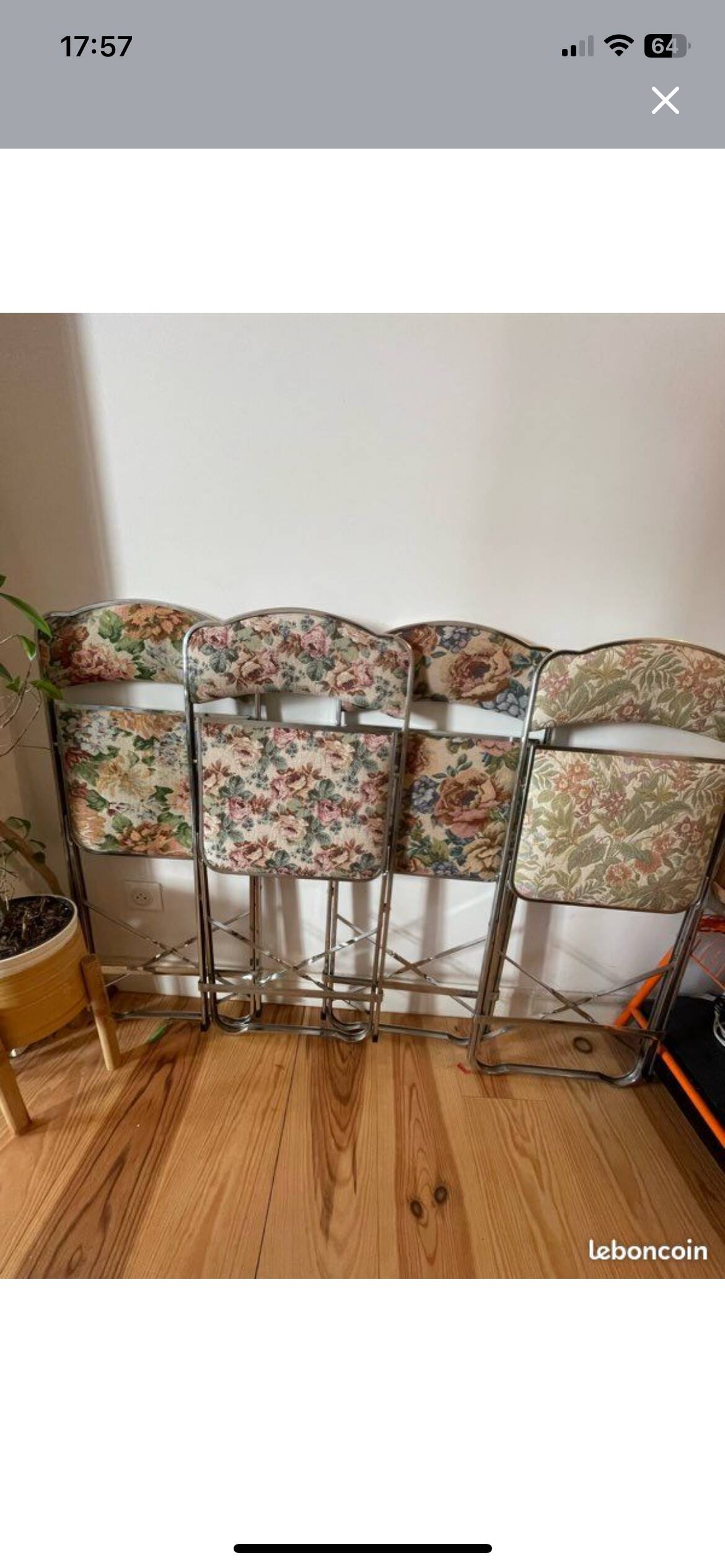 4 chaises pliantes vintages Chaisor