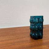 Bubble glass vase from the mid-century Scandinavian space age by Wilhelm Braun-Feldweg for Hirschberg, 1960s.