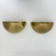 Mid-century pair of brass wall light sconces, 1970s