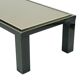 Table basse design Belgo Chrom par Roger van Hevel Or 23 carats 130 cm