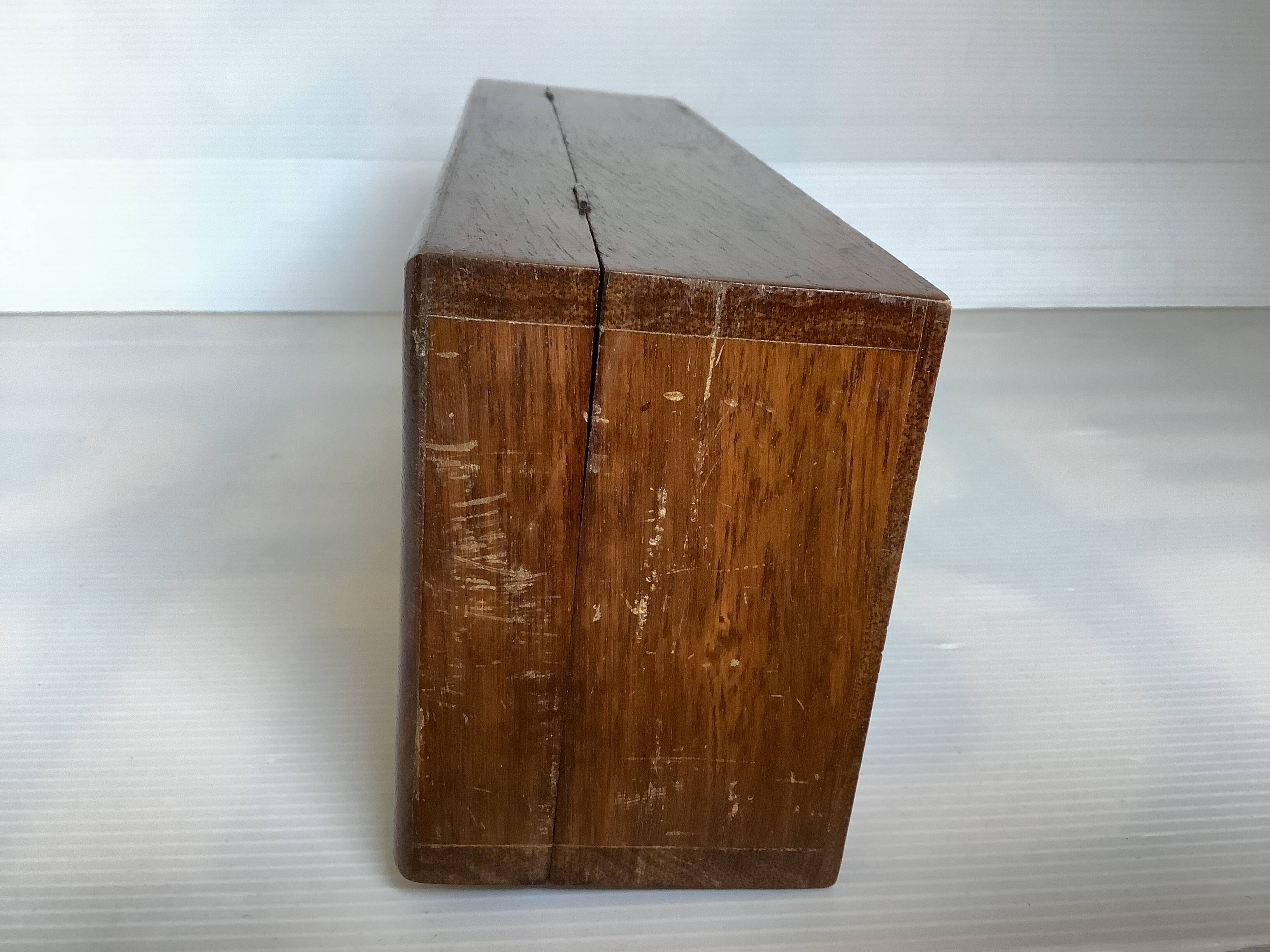 Hand decorated wooden box