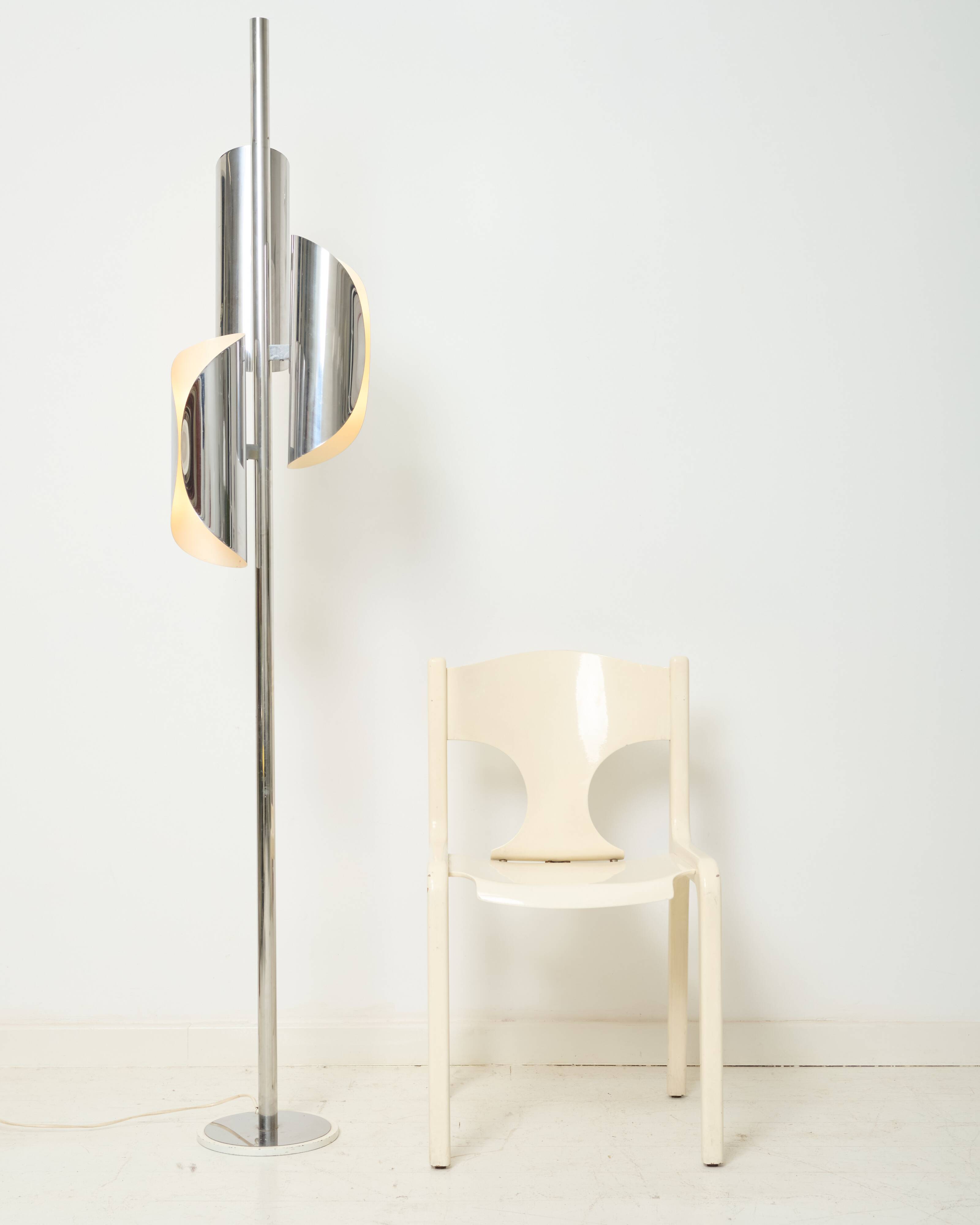 Lampadaire trois feux, Space age, Italie, 1970s