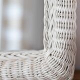 Vintage rattan mirror