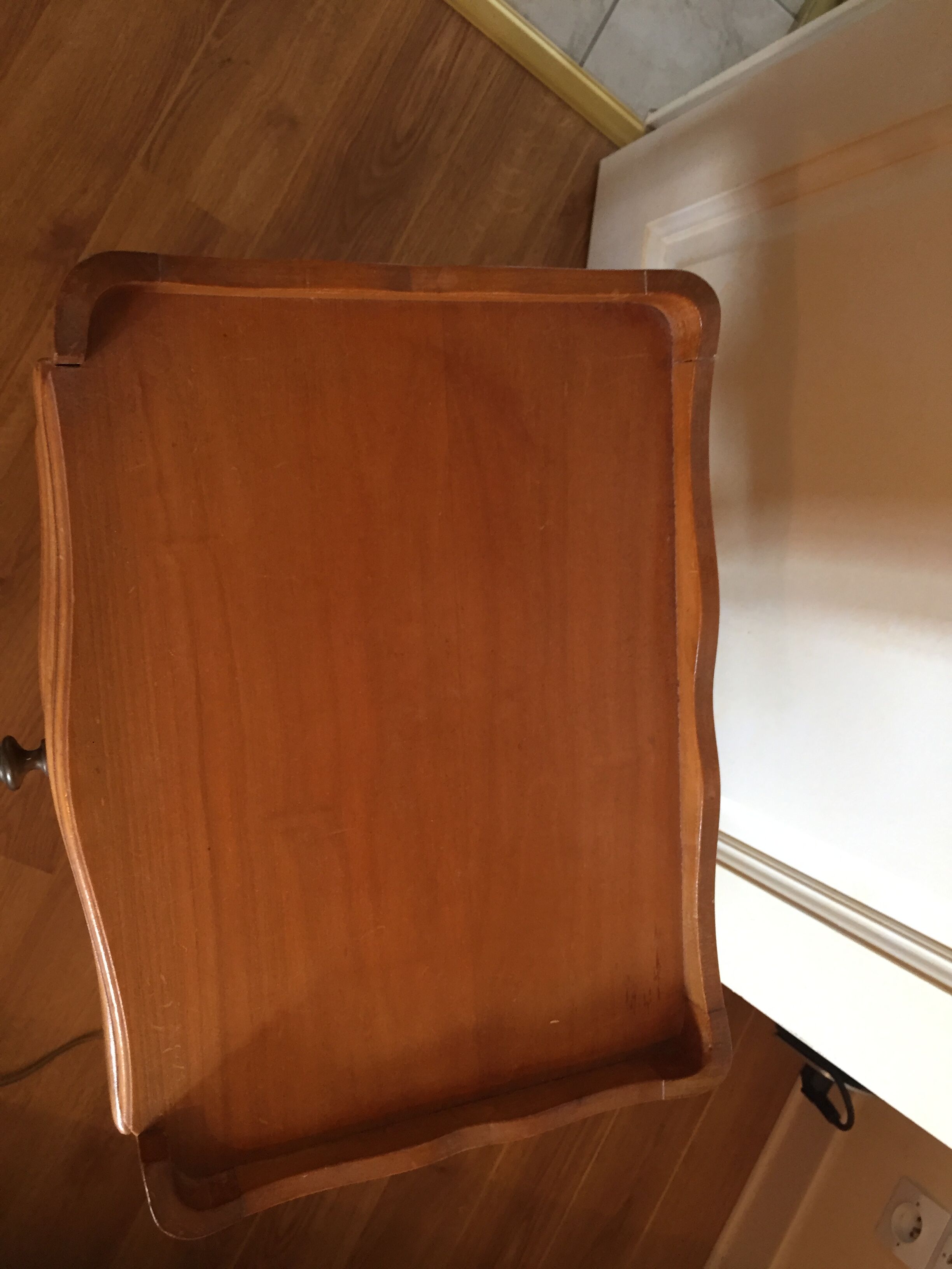 Bedside cherry wood louis XV style