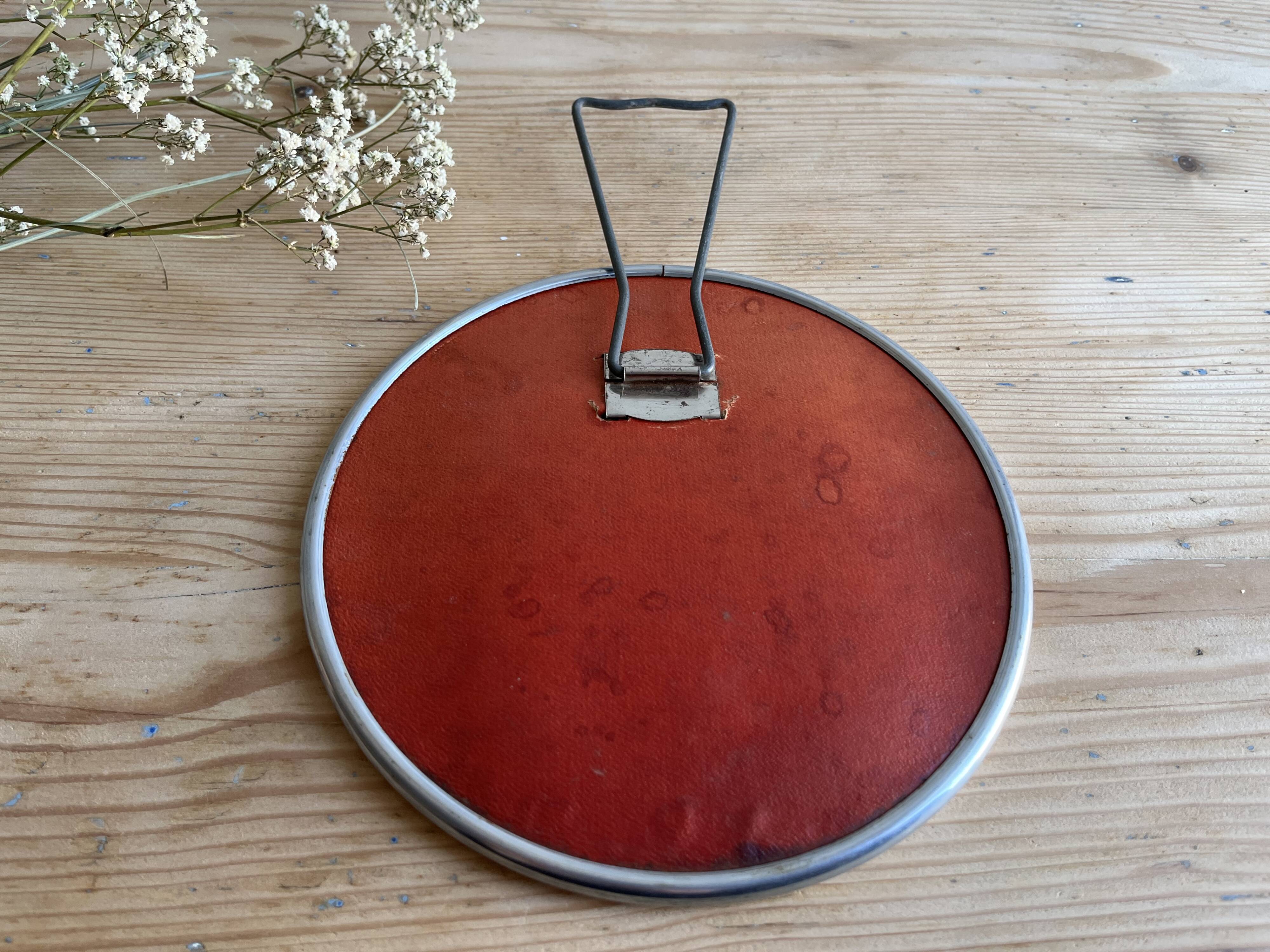 Round barber mirror 18 cm